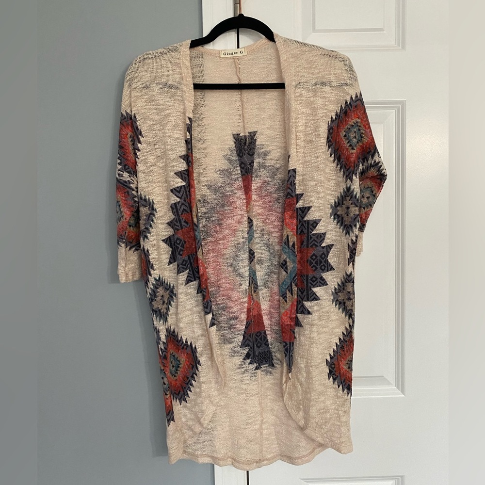 Light Geometric Sweater